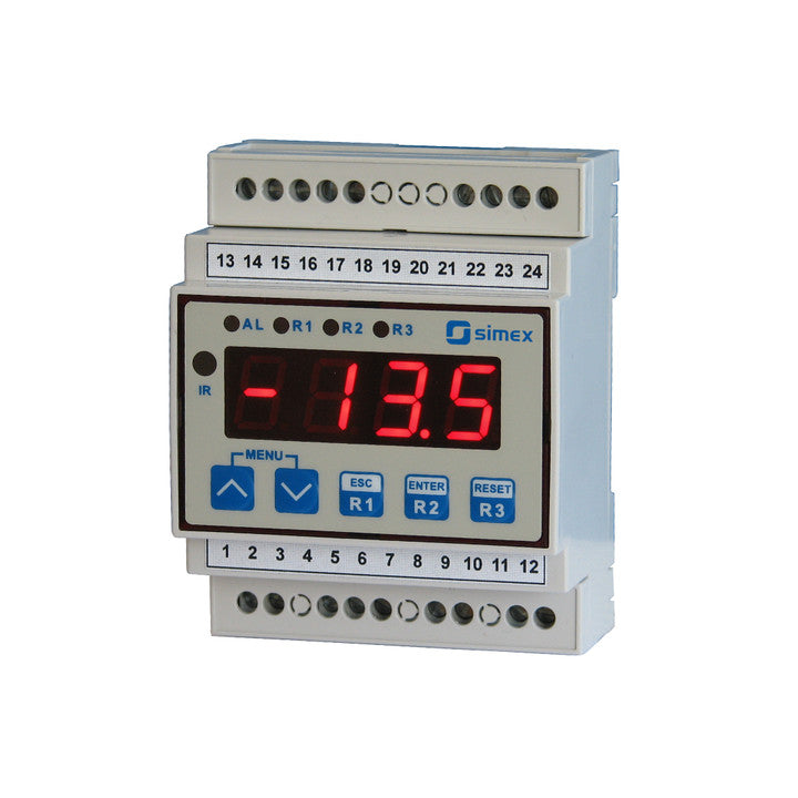 SRT-L70 - temperature meter mounted on DIN rail