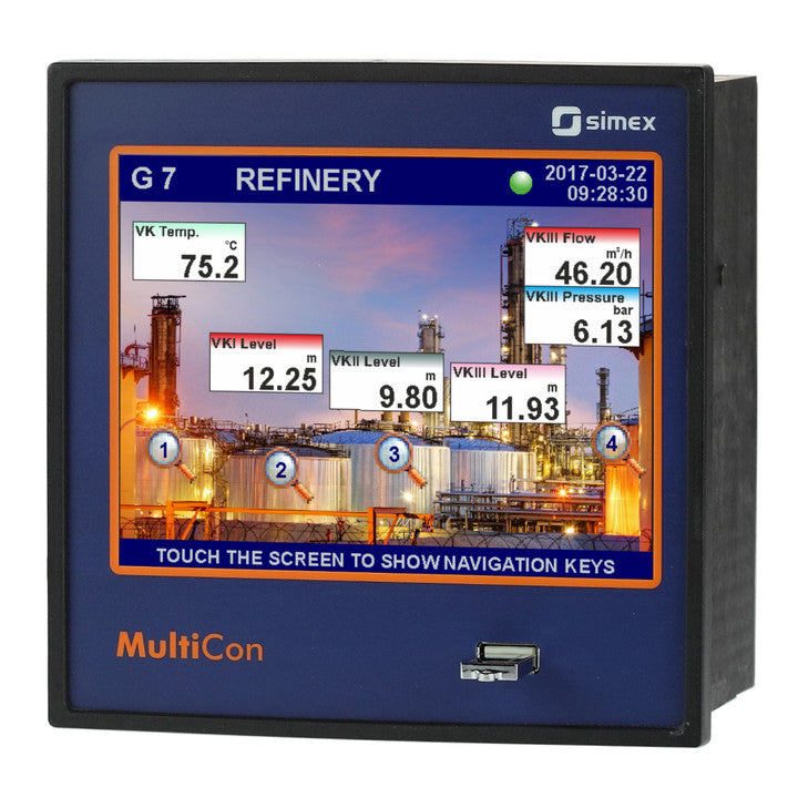 MultiCon CMC-141 - Mittari + Ohjain + Tallennin + HMI + SCADA yhdessä paketissa