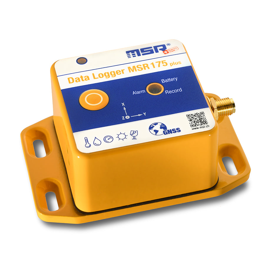 MSR175Plus transport data logger for shock, temperature, humidity, pressure, light