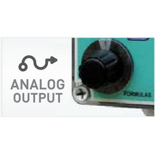 Simultaneous use of E/EC option with the analogue output