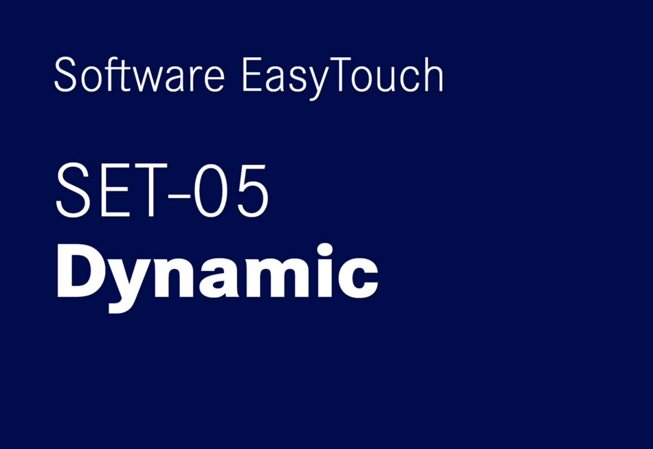 EasyTouch Dynamic – dünaamilise kaalumise ja loomade kaalumise funktsioon