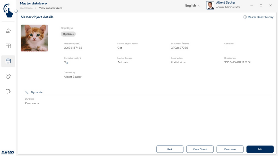 EasyTouch Dynamic – dünaamilise kaalumise ja loomade kaalumise funktsioon