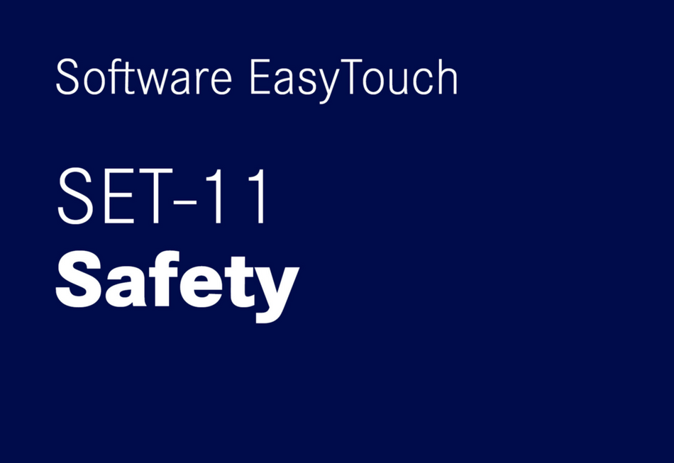 EasyTouch Safety – täpsus- ja ohutusfunktsioon