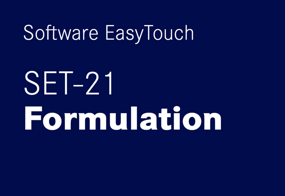 EasyTouch Formula – retsepti funktsioon