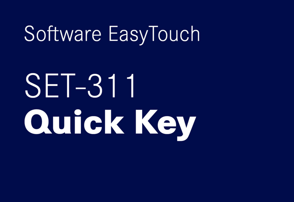EasyTouch Quick Key – valige põhiandmete objektid kiiresti ja kasutajaga seotud