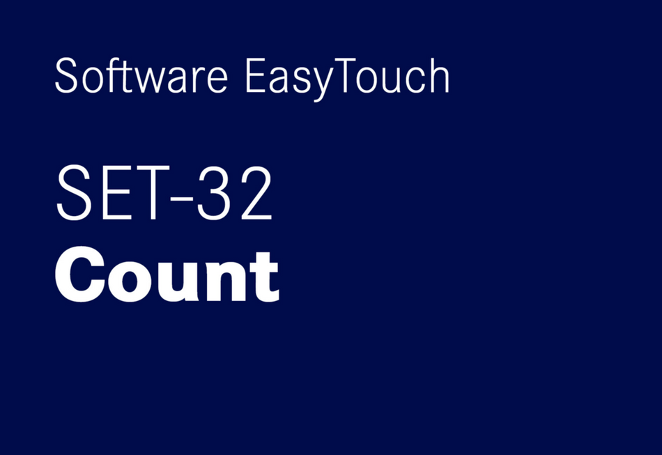 EasyTouch Count – Tükkide loendamise funktsioon