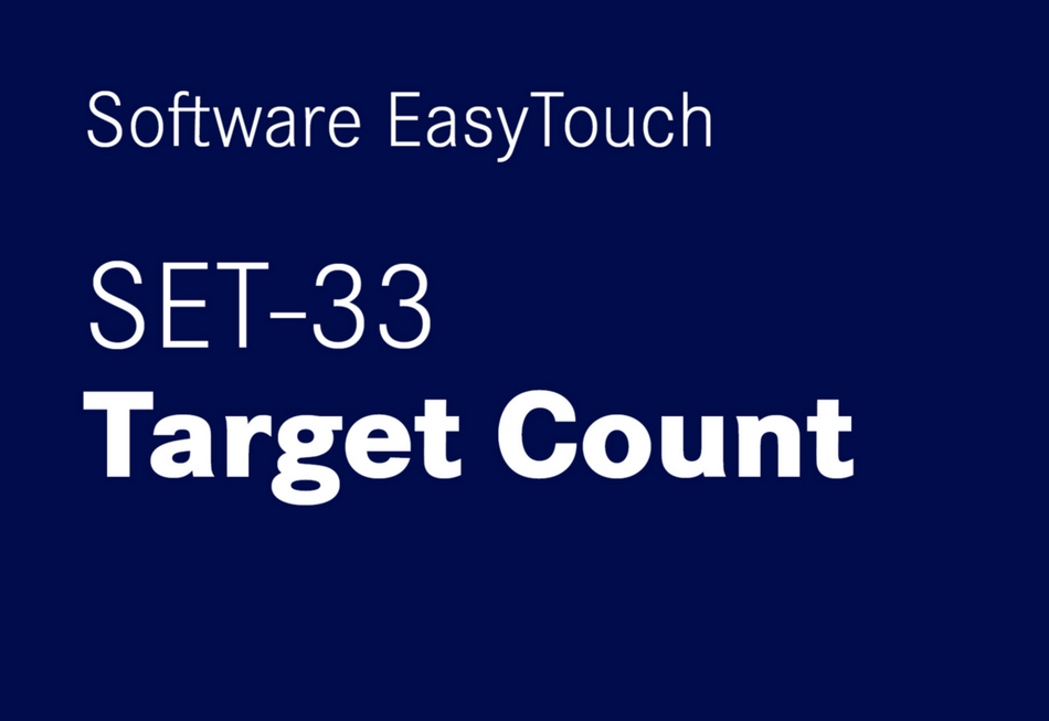 EasyTouch Target Count – sihtmärkide loendamise funktsioon