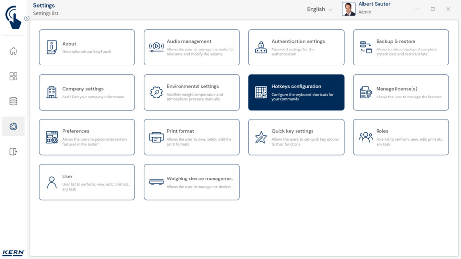 EasyTouchi kiirklahvid - otseteeklahvid ja välised lülitid