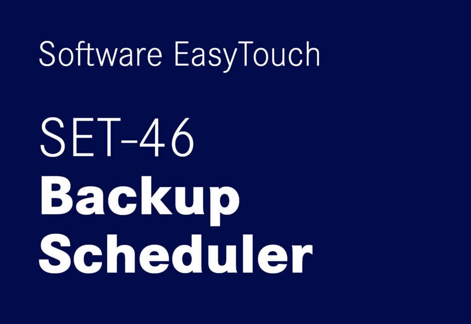 EasyTouch Backup Scheduler – andmete varundamine ja taastamine