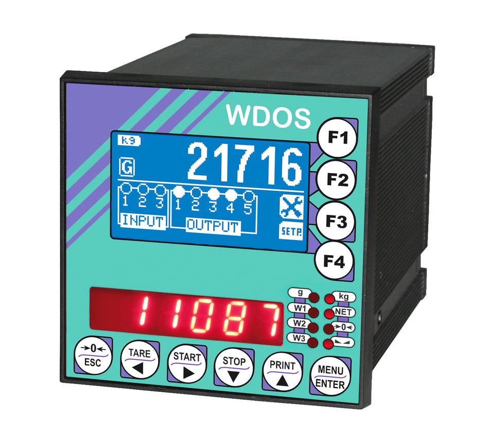 WDOS-painon ilmaisin (punnitusta ja eräajoa varten) 