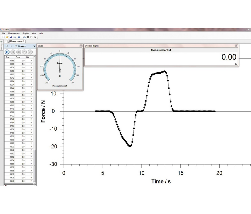 Data transfer software for force-time-measurements, AFH FAST