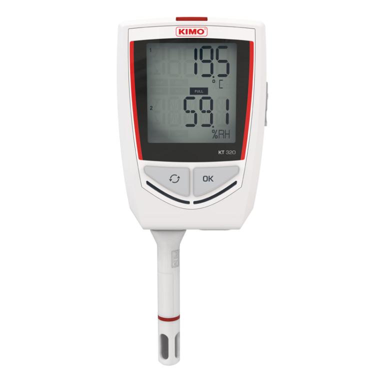 KT 320 Dataloggeri Lämpötila / Hygrometria / Virta / Jännite / Impulssi