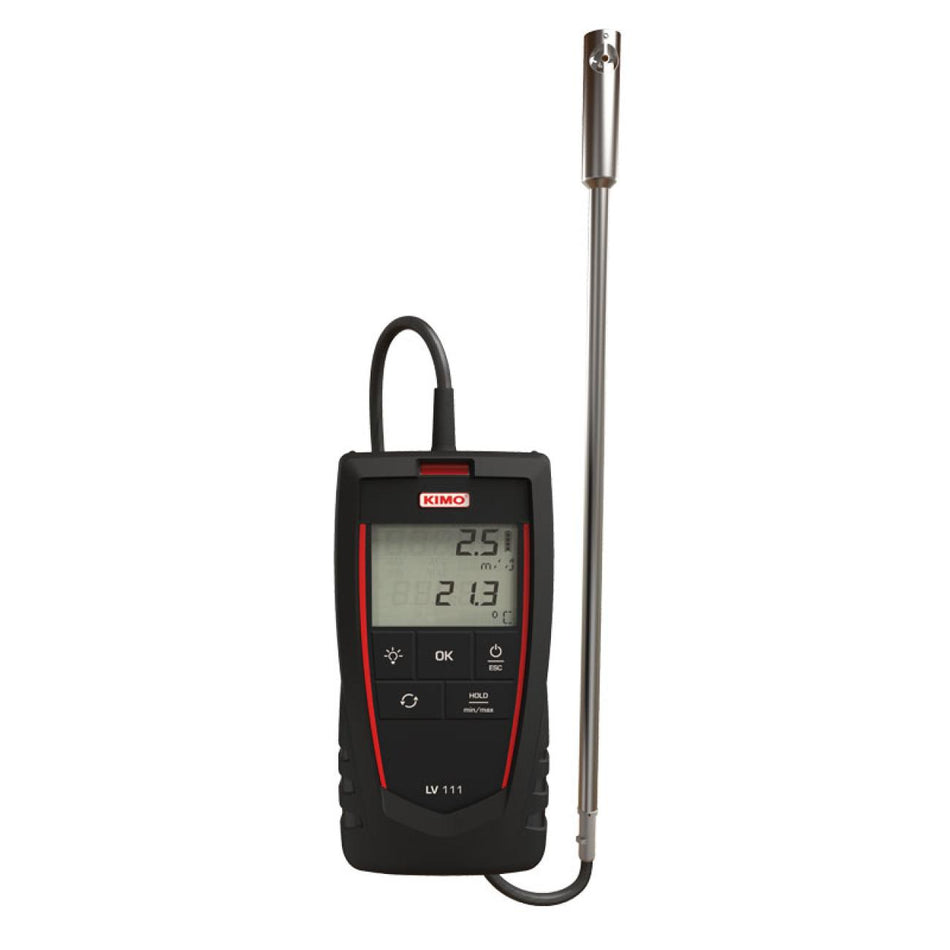 LV 110 / 111 / 117 lämpöanemometri integroidulla siipimittapäällä 